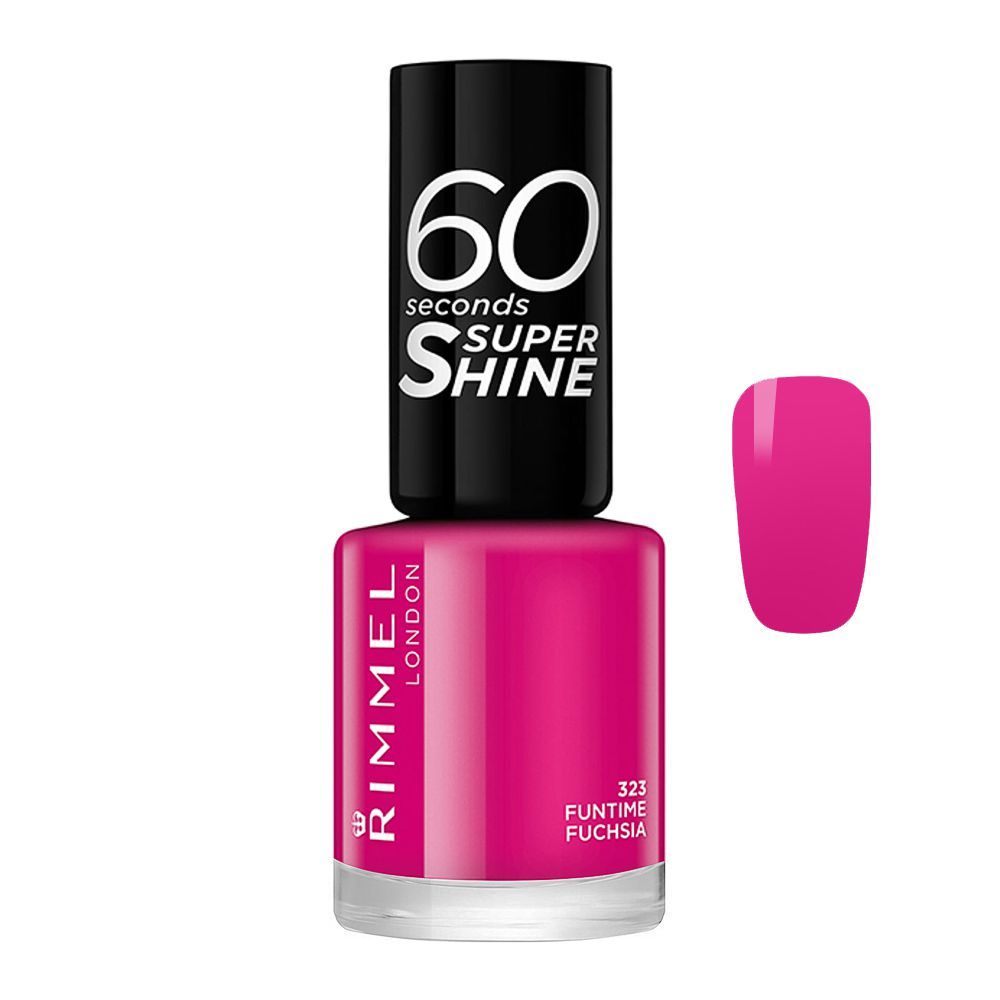 60SEC NAIL POLISH - #323 FUNTIME FUCHSIA
