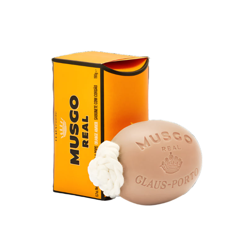 MUSGO REAL SOAP ON A ROPE ORANGE AMBER 190G