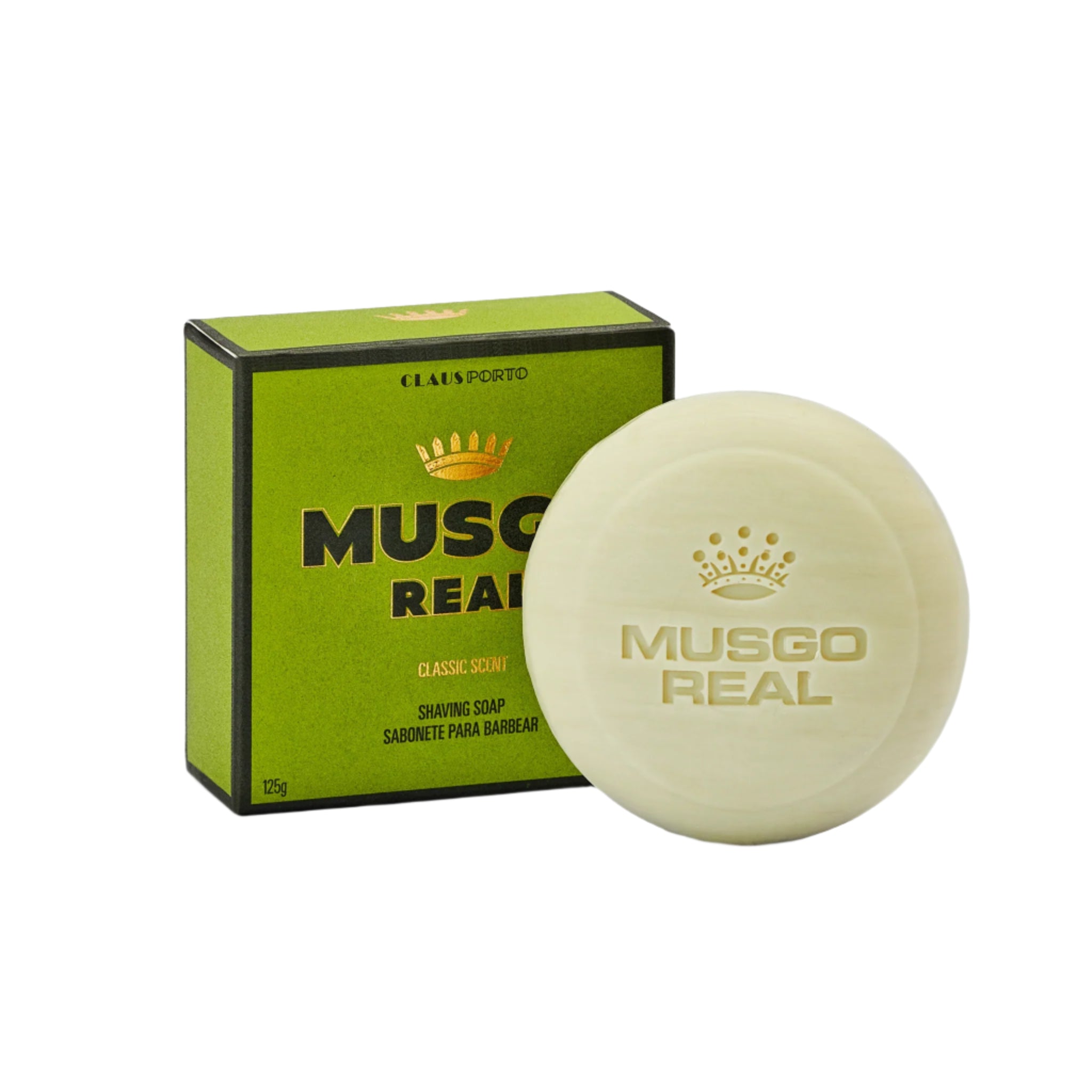 MUSGO REAL SHAVING SOAP CLASSIC SCENT - 125 GR