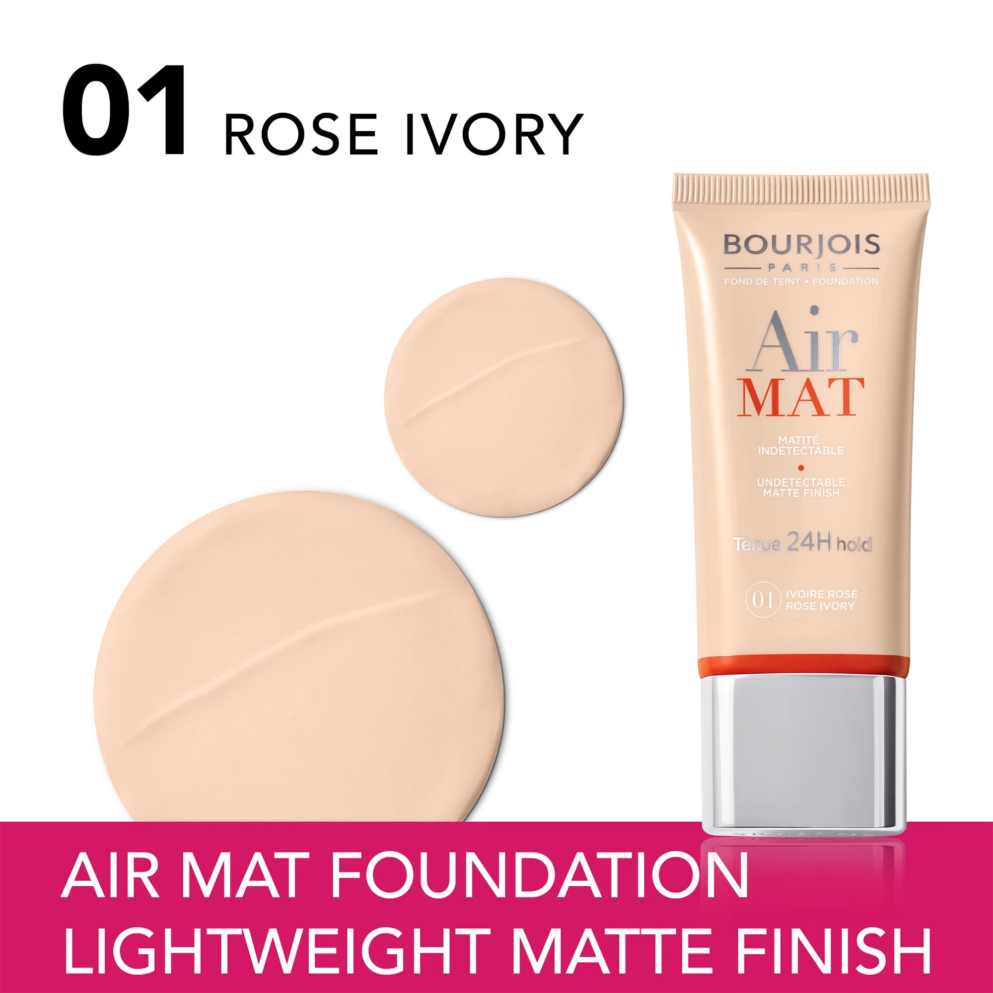 AIR MAT 24H FOUNDATION 01 ROSE IVORY