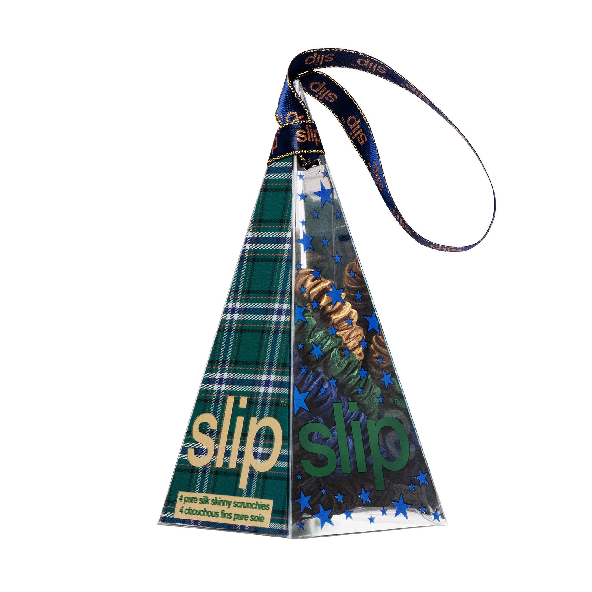 PAIGE SCRUNCHIE ORNAMENT SKINNIE SILK SCRUNCHIE SET 4 PACK