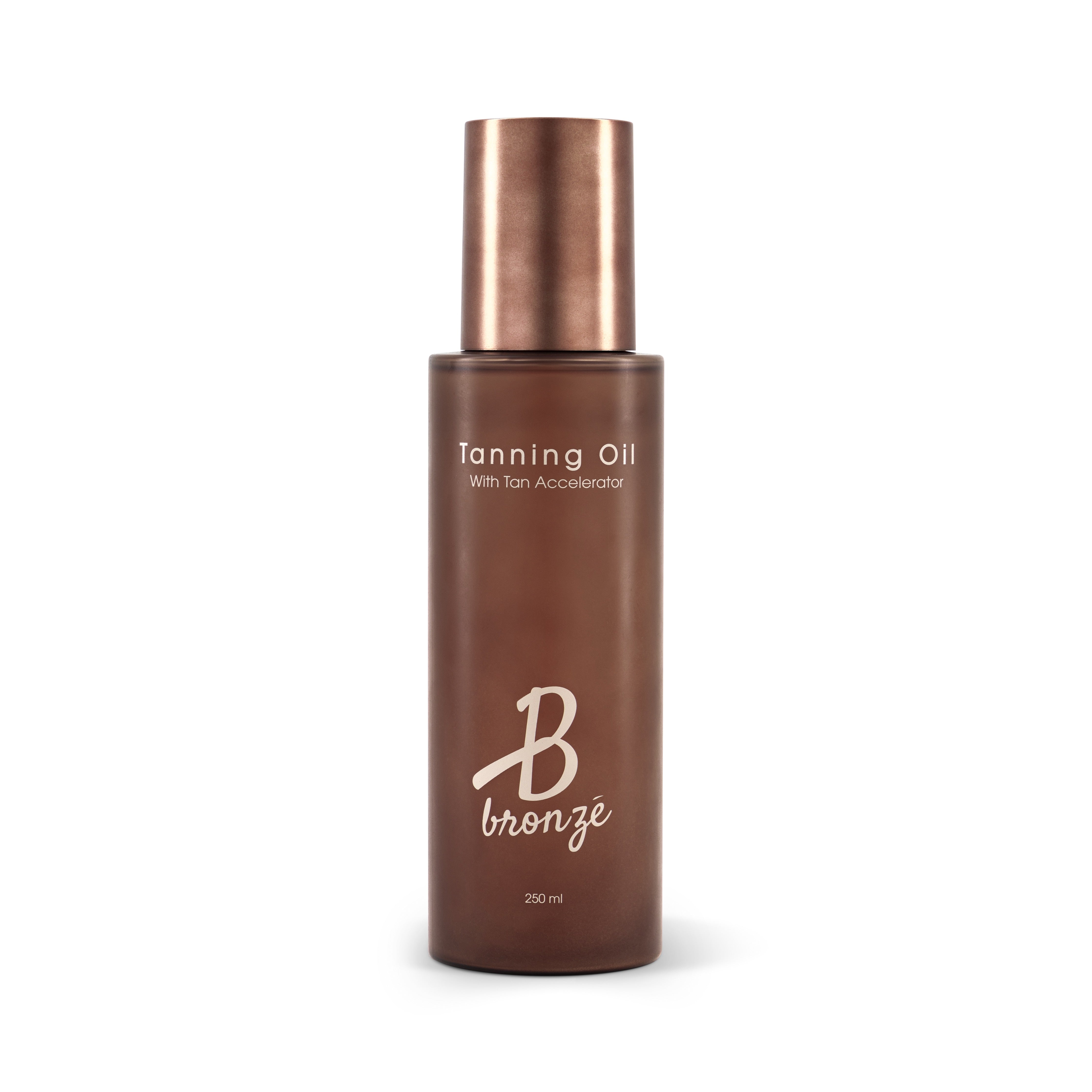 B Bronzé Tanning Oil with Tan Accelerator 250 ml bottle, front view