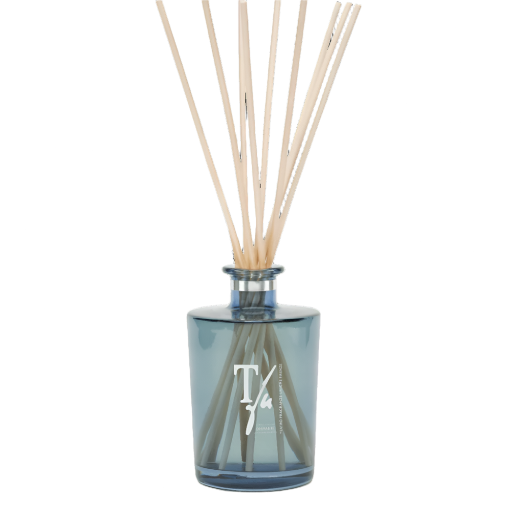 Gift Box Diamante sticks vase Blue transparent