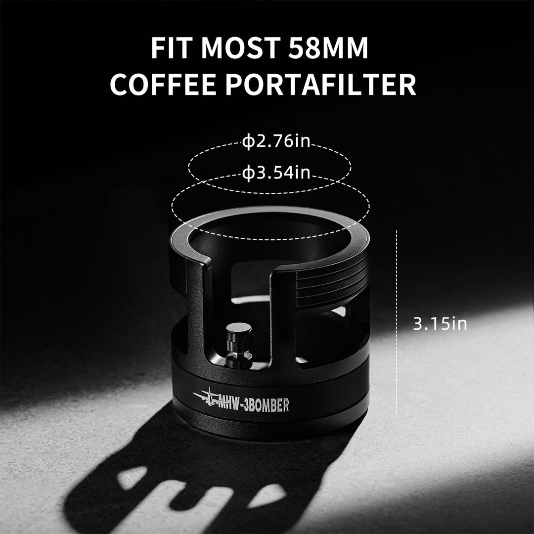 Yu Series Portafilter Holder Black-58.35mm